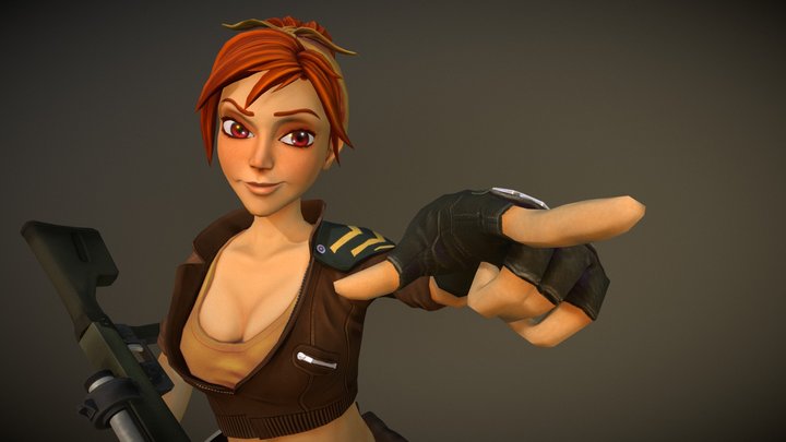 Sharpshooter - Elza 3D Model
