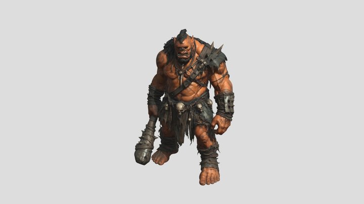 One-Eyed Warlord 3D Model