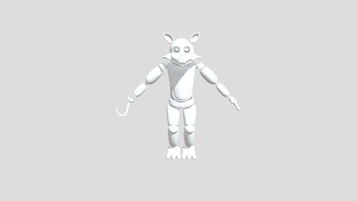 Unfinished update to fnaf2 foxy 3D Model