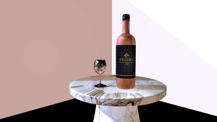 Botella de vino 3D Model