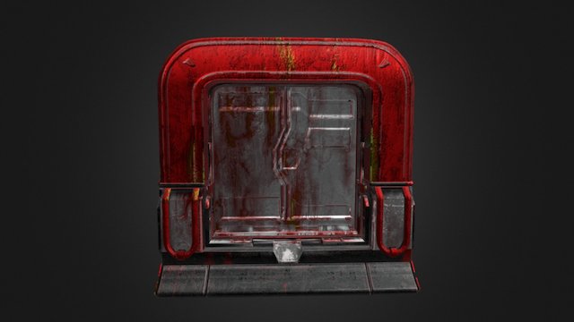 Sci-fi Door 3D Model