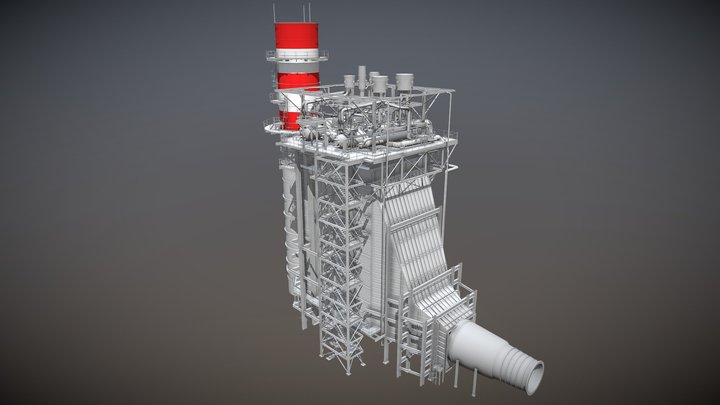 3D Power Plant 3D Model