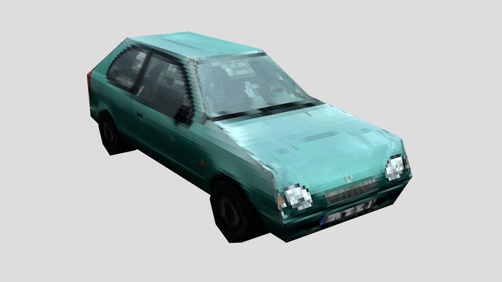 Toyota Corolla - PS1 Low Poly 3D Model