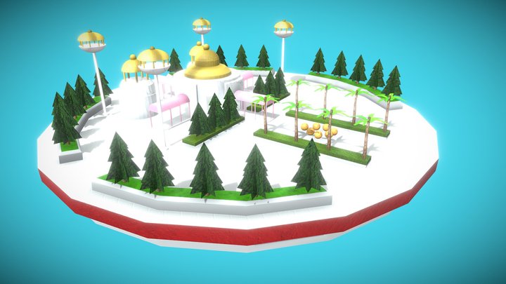 TEMPLO DE KAMISAMA 3D Model