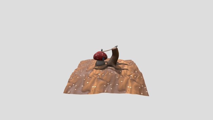 Mushroom (Tree)House 3D Model