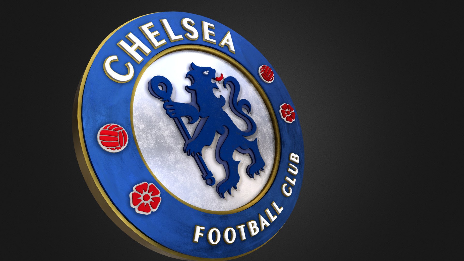 Chelsea FC Logo - 3D model by emreakturkoglu [47214bc] - Sketchfab