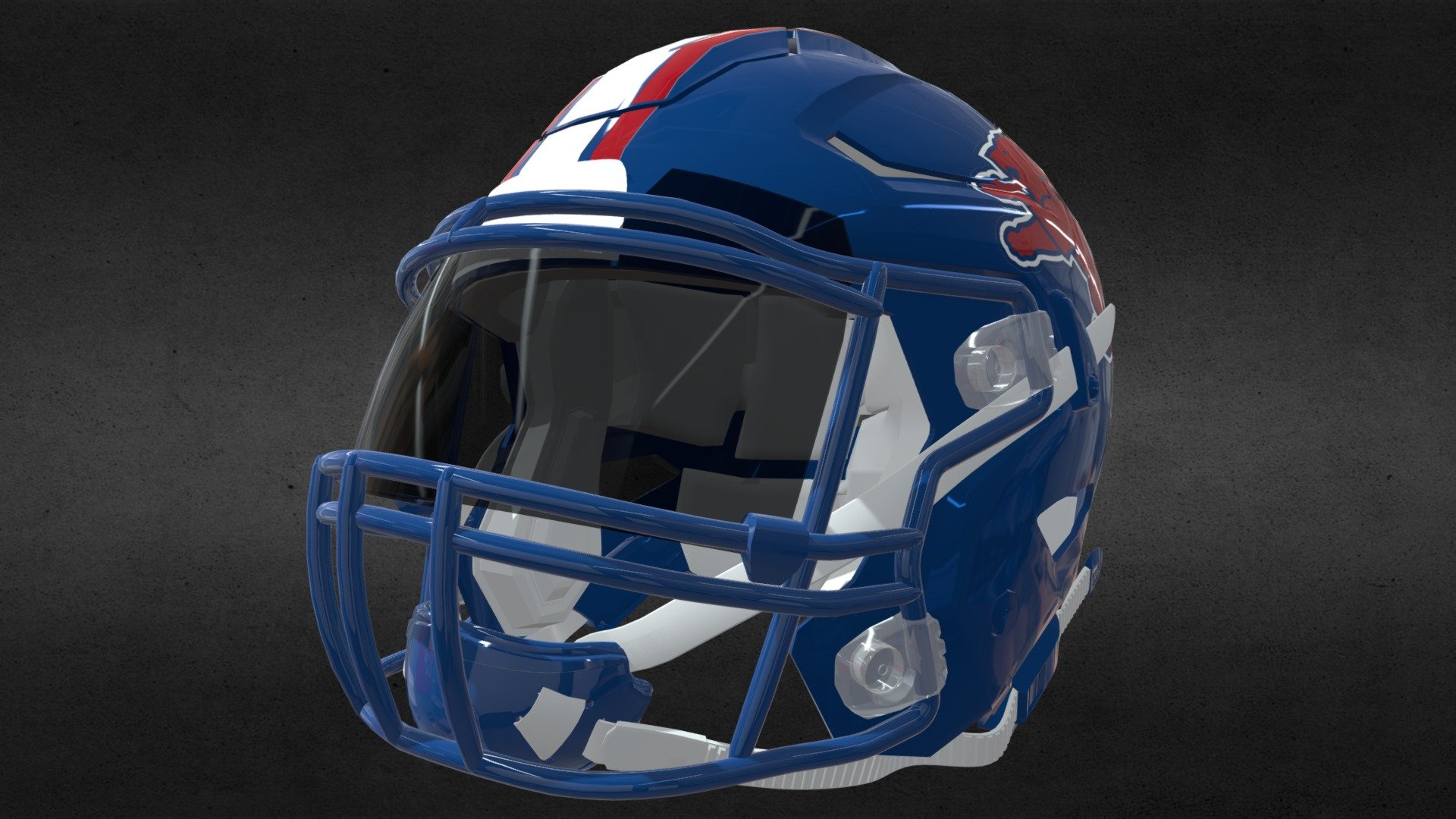 Moore Lions Prototype 2Helmet - 3D model by Pro Line Designs ...