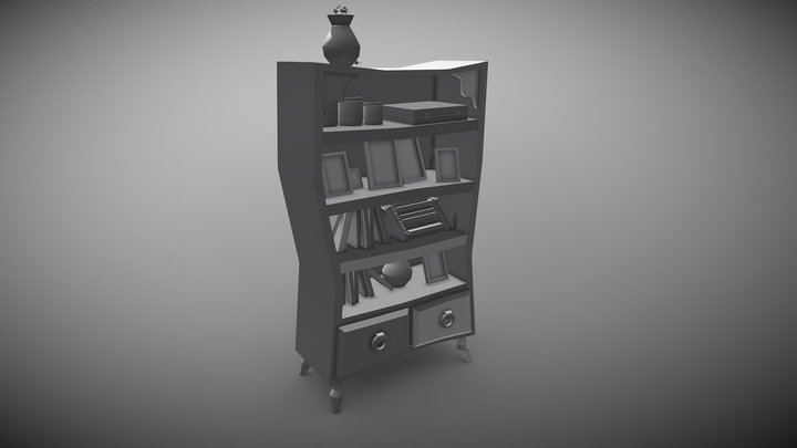 Book Shelf 3D Model