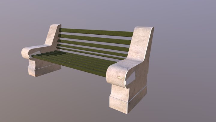 Bench park 3D Model