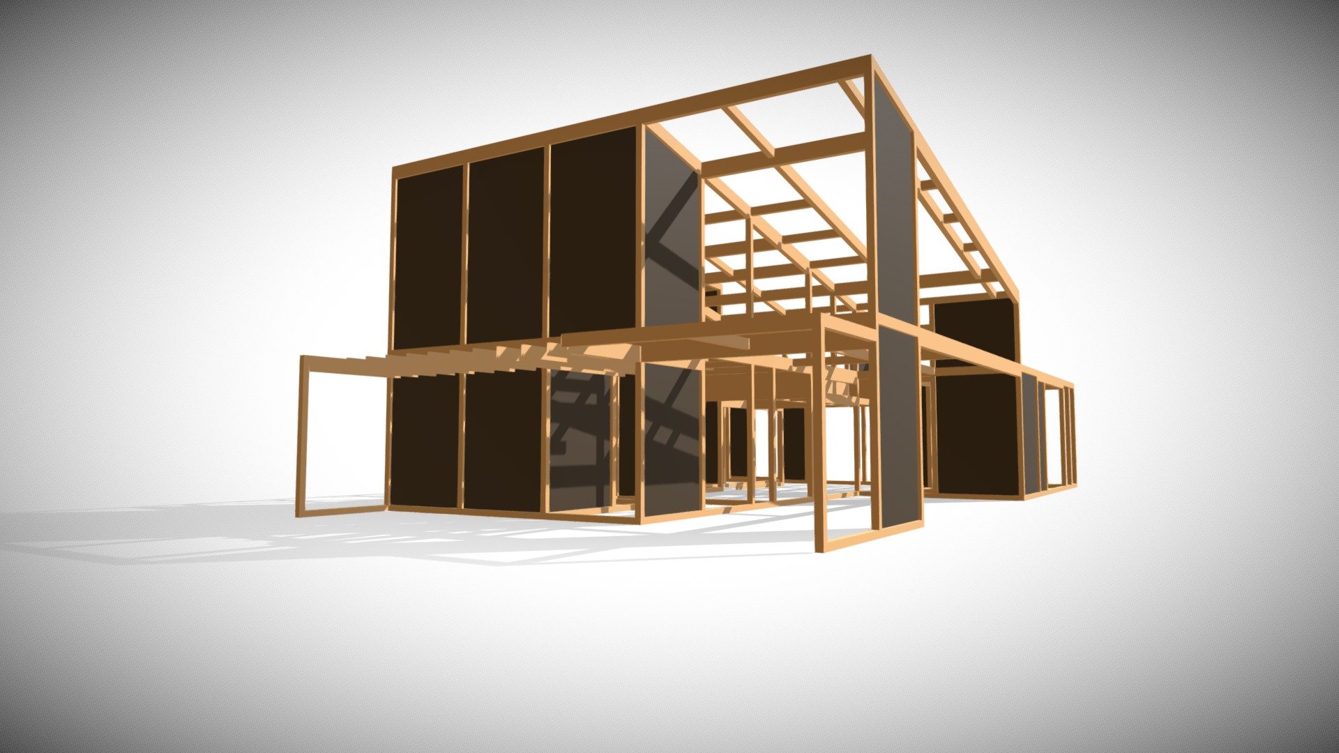 線路沿いの家 — Sketchfab embed 3D viewer