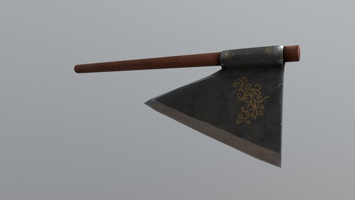 Battle Axe 3D Model