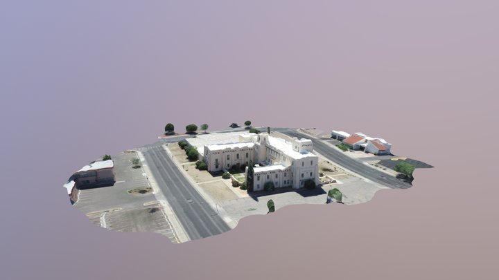 Court House Orbit Simplified 3d Mesh 3D Model