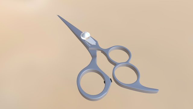 HAIR CUTTING SCISSOR 01 3D Model