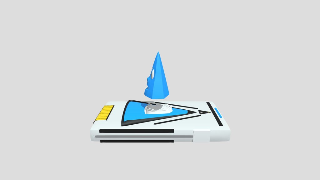 White Chip Shape Hologram