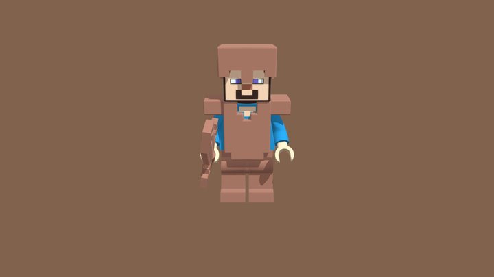 Lego Minecraft Steve (copper Age)