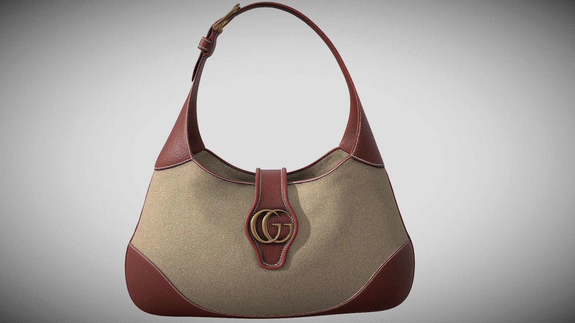 gucci_bag_brown 3D model by vybzmaha3 [472a893] Sketchfab