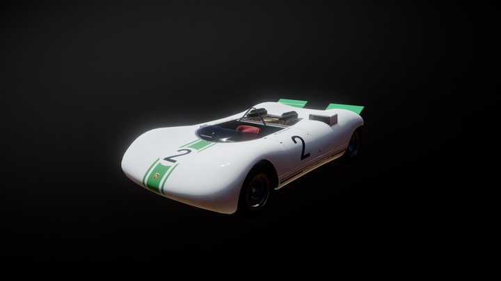 Porsche 909 Bergspyder 3D Model