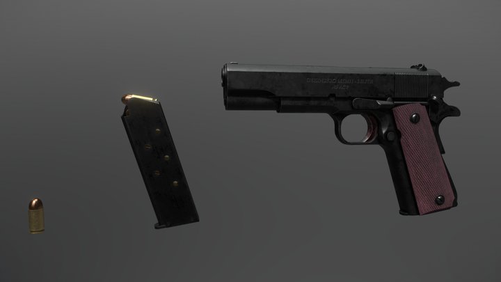 Colt M1911 3D Model