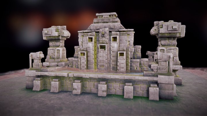 Hyper Light Drifter fountain 3D Model