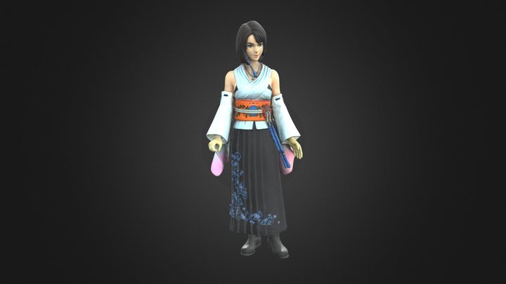 Final Fantasy X Yuna Figurine with Photogrametry – Kostenloses 3D-Modell STL