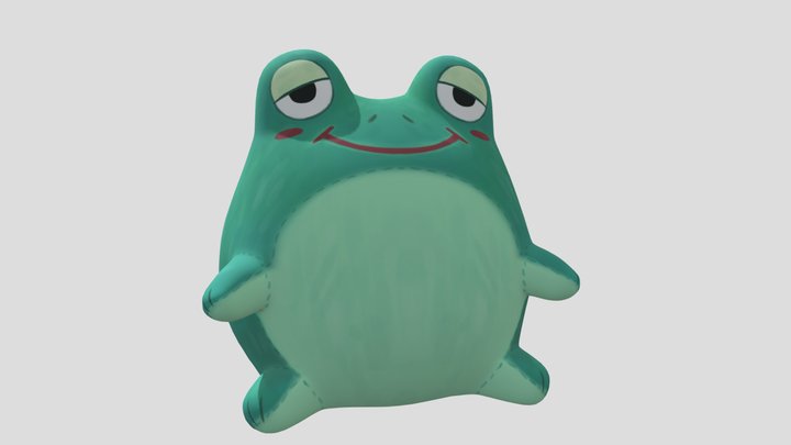 Frog Plush 3D Model