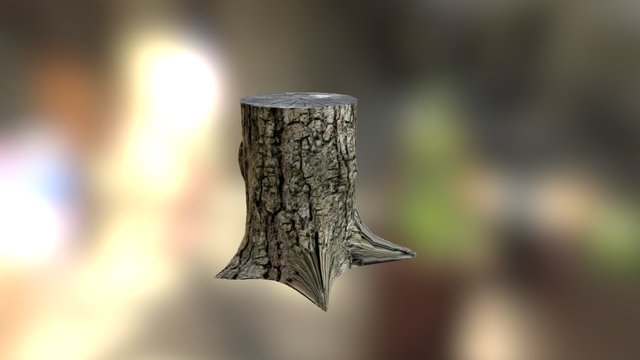 Oldie Stump 3D Model