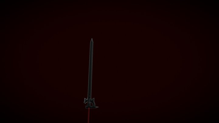 Warrior Sword Low Poly 3D Model