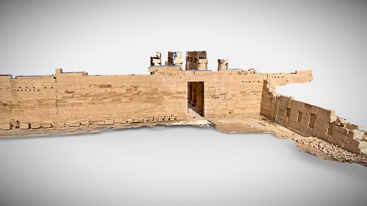 Karnak Courtyard 3D Model