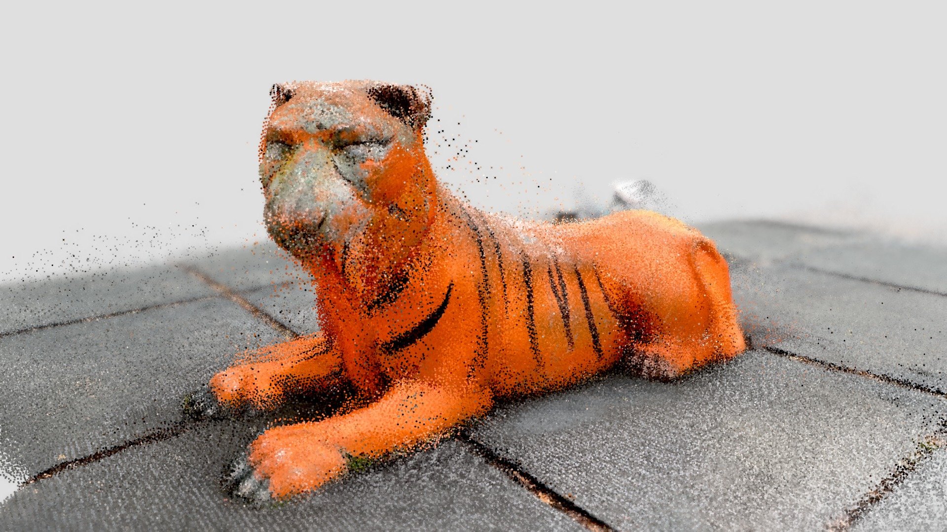 Day 42: point cloud tiger