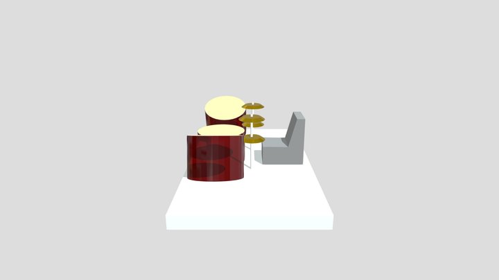 Abstract drums 3D Model