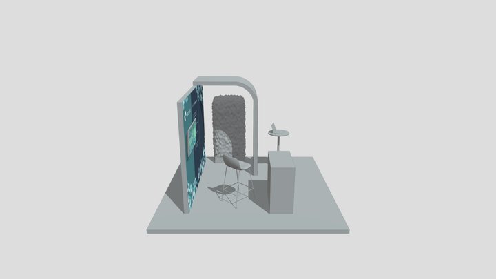 DECERTO stand mockup 3 3D Model