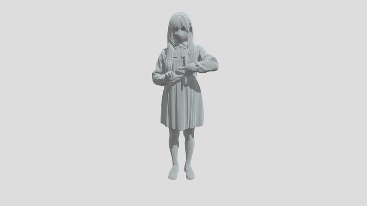 Framing a Masked Student 3D Model
