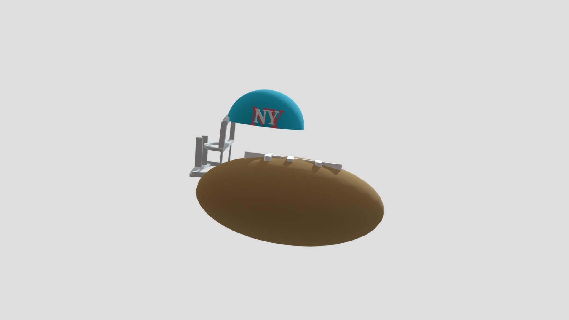 football helmet and football