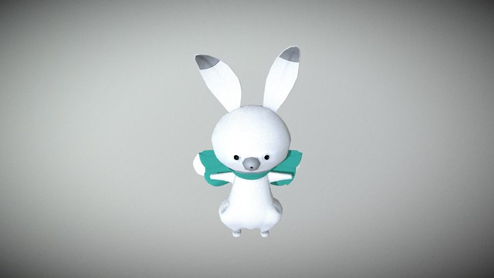 Rabbit Snow 3D Model