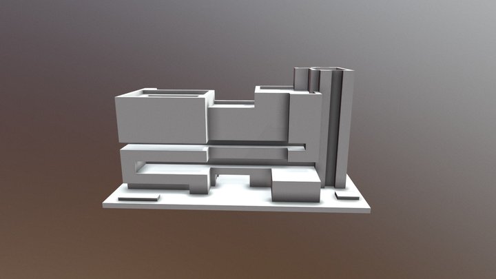 Modern Office Building 3D Model