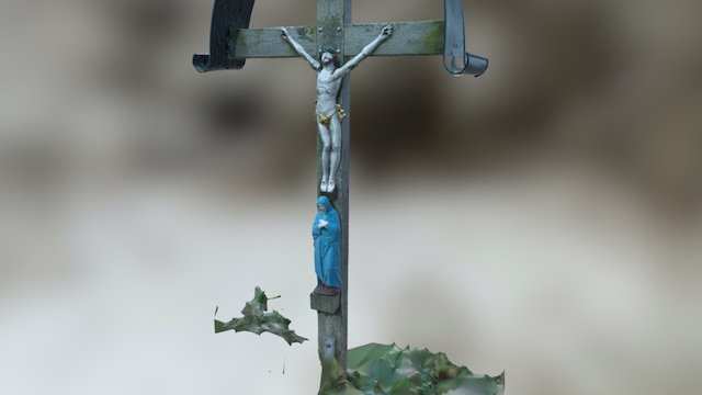 Wayside Cross 3D Model