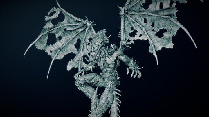 Flying Cthulhu – Modello 3D gratuito STL