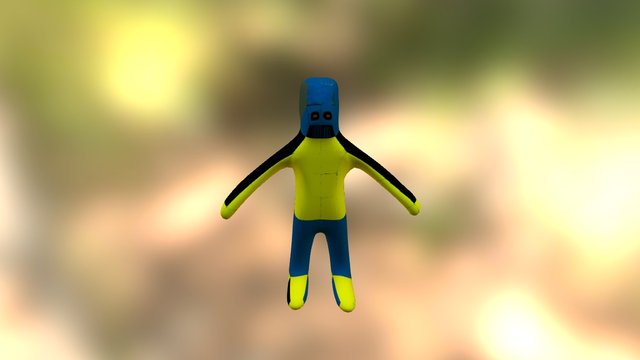 Marine-themed hero 3D Model