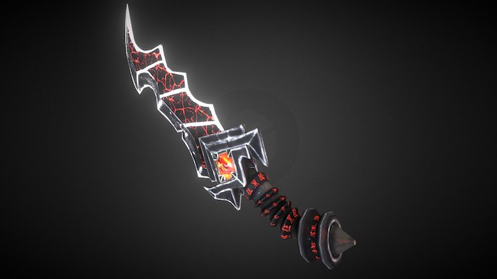 Demon Dagger 3D Model