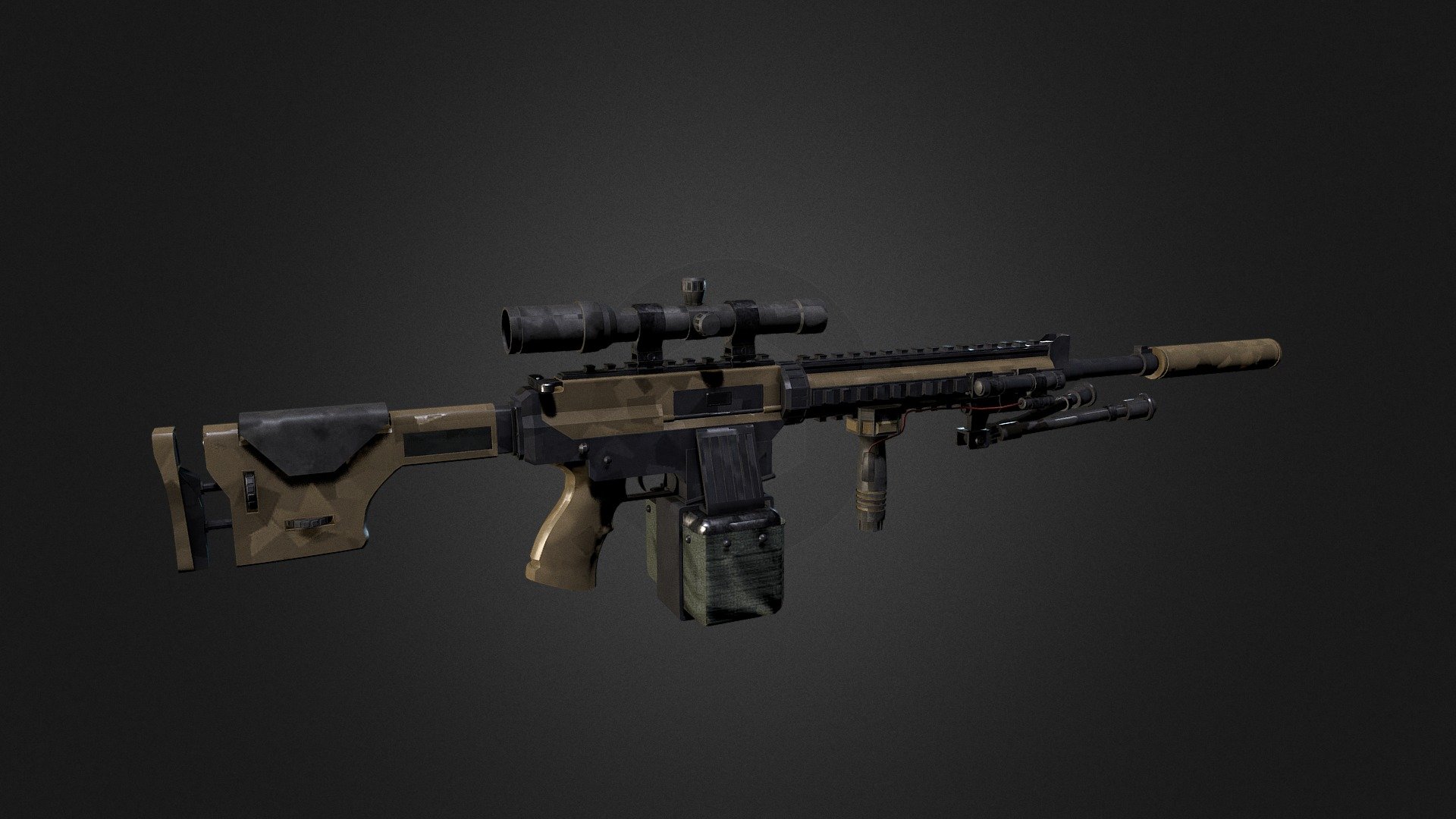 Assault Rifle 3d Model By Z E P H Y R [4738813] Sketchfab