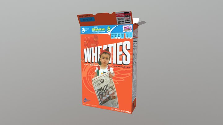 Wheaties Box 3D Model