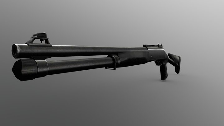 Free Fire M1014 Default 3D Model