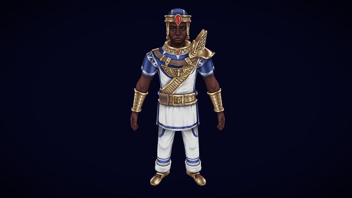 [Student Work] Egyptian Guard Chara3D 3D Model