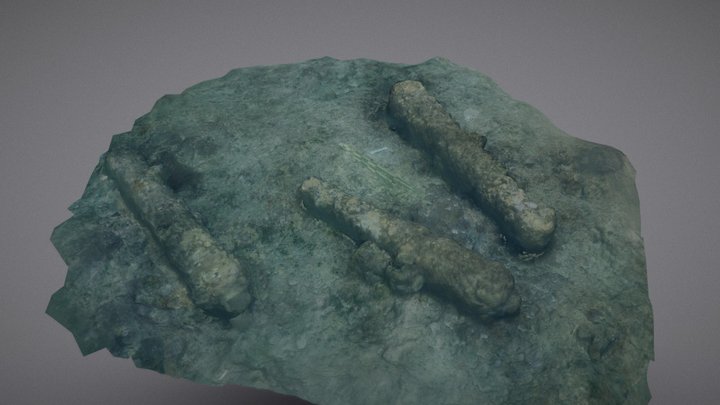 Canons du Speaker, île Maurice 3D Model