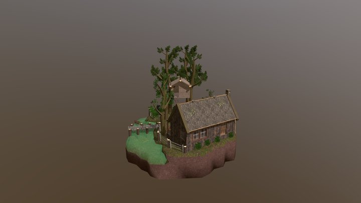 1GD10E_Diorama_Forestloner 3D Model