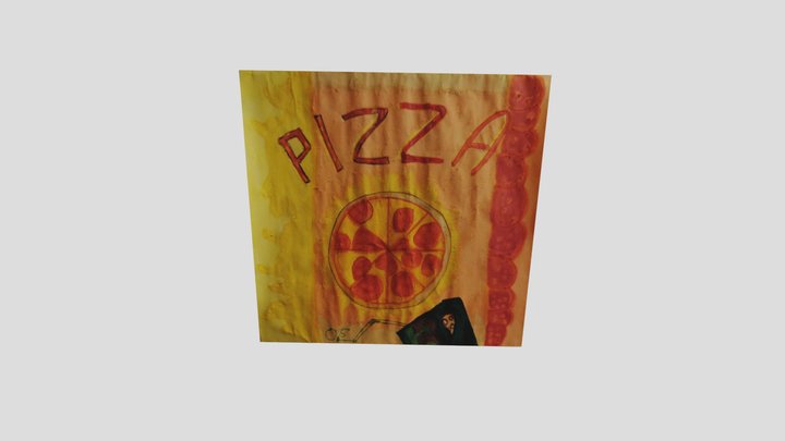 Poster about Pizza 3D Model