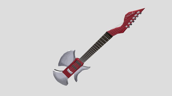 Axe Guitar Prop 3D Model