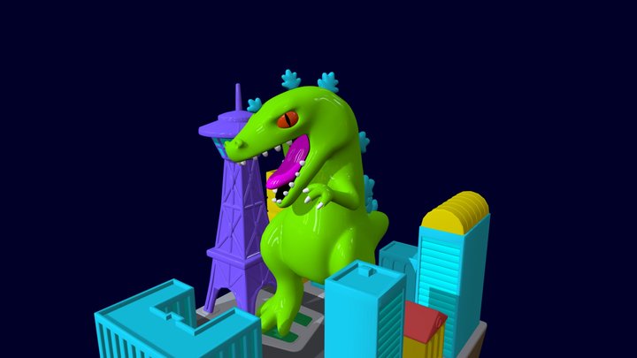 Second Reptar Progress 3D Model