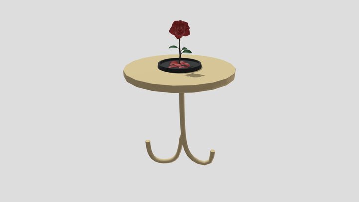 A rose symbolizing time 3D Model