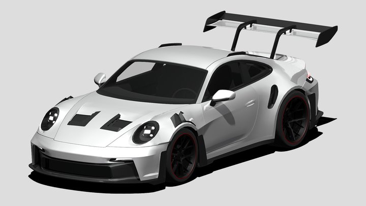 2022 Porsche 911 GT3 RS 3D Model